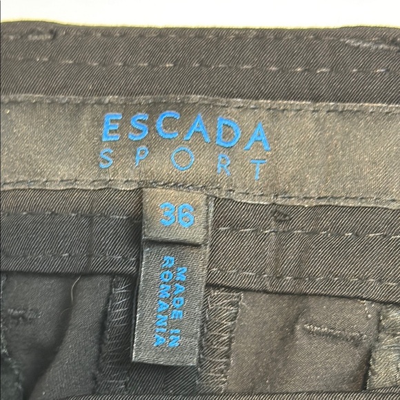 Escada Black Straight Leg Pants - Picture 4 of 11